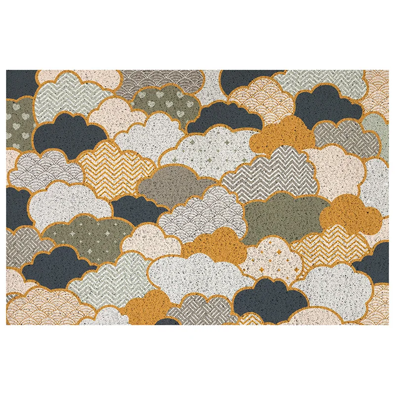 Приветствуется домашний коврик из ПВХ с шелковой петлей для прихожей спальни