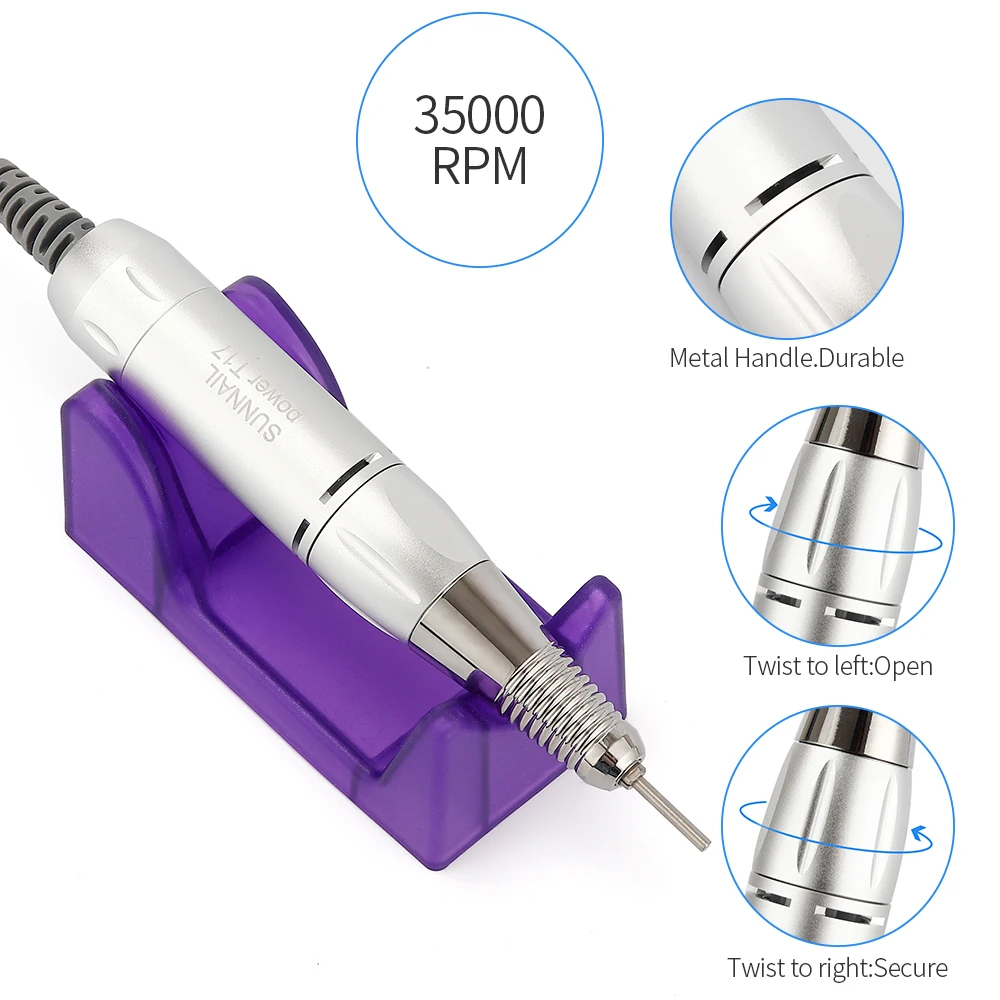 25 Вт новая профессиональная электрическая пилка для ногтей дрель маникюра