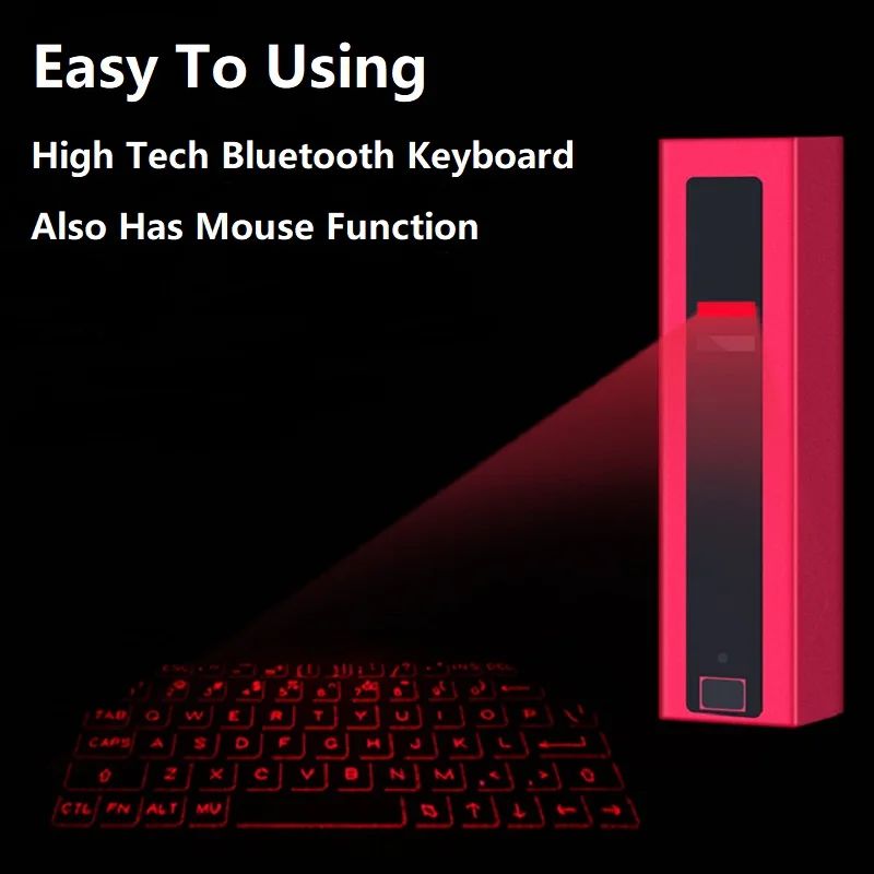 

New Voice Broadcast Bluetooth Virtual Laser Keyboard Wireless Projection With Mouse Function Suitable For PC Phone IPad Laptop
