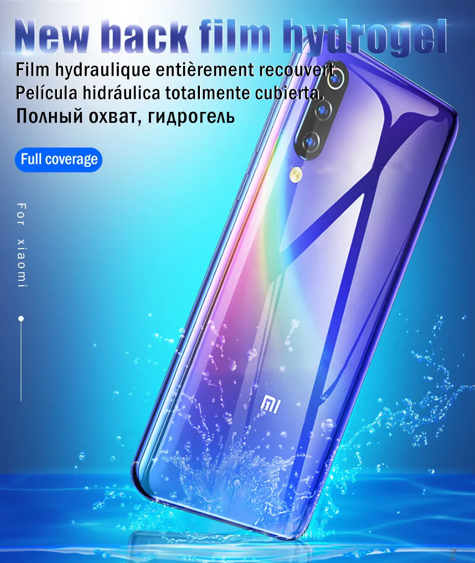 10D Передняя и задняя Гидрогелевая пленка для Xiaomi Redmi mi 9 9T 9 SE mi 8 Lite A2 A1 Защита экрана для Xiaomi mi 9 9T Pro не стекло