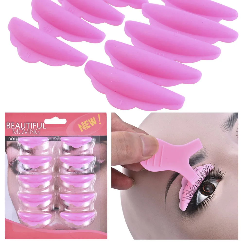 

5Pair Curlers Curl Silicone Pads Set Eyelash Lifting Kit Accessories Eyelashes Brush Clean Comb Eye Lash Extension Perm Tools