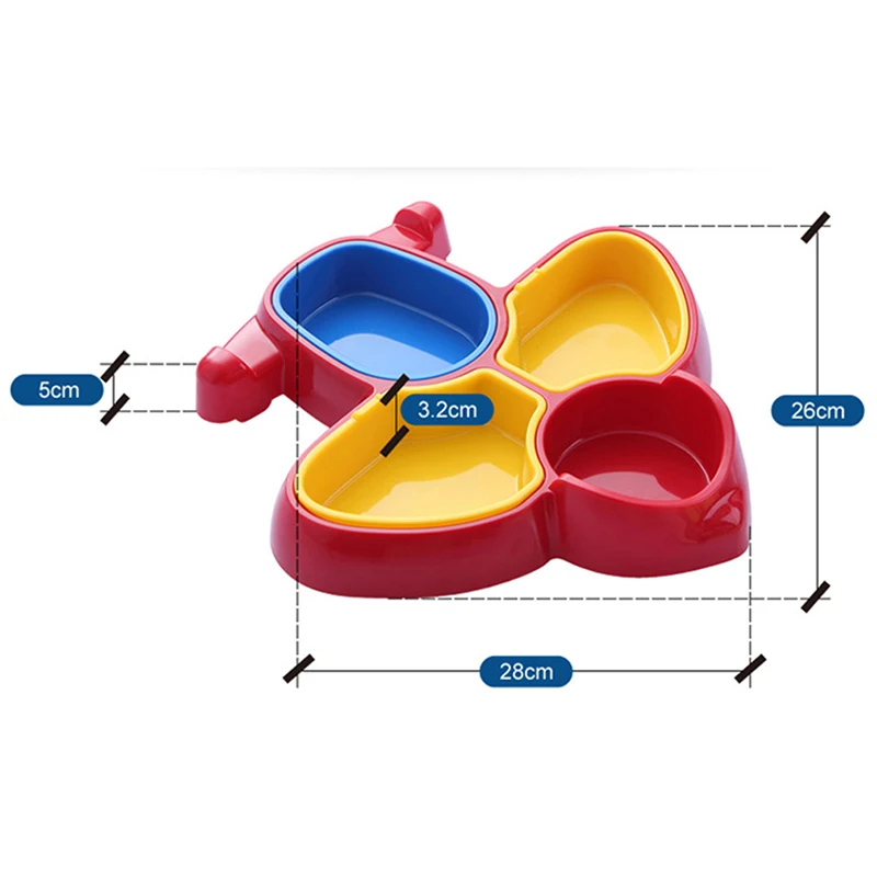

Creative Cartoon Airplane Styling Children's Plate Multi-fun Interesting Sturdy Gum Plate Baby Kid Food Serving Tray Tableware