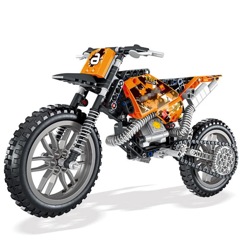 Technic 2 в 1 мото гибридный велосипед набор строительных блоков Кирпичи Город
