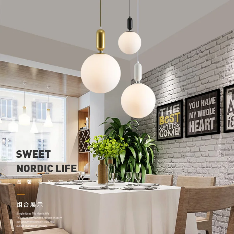 Современный стеклянный светильник для ресторана Фабричный подвесной гостиной