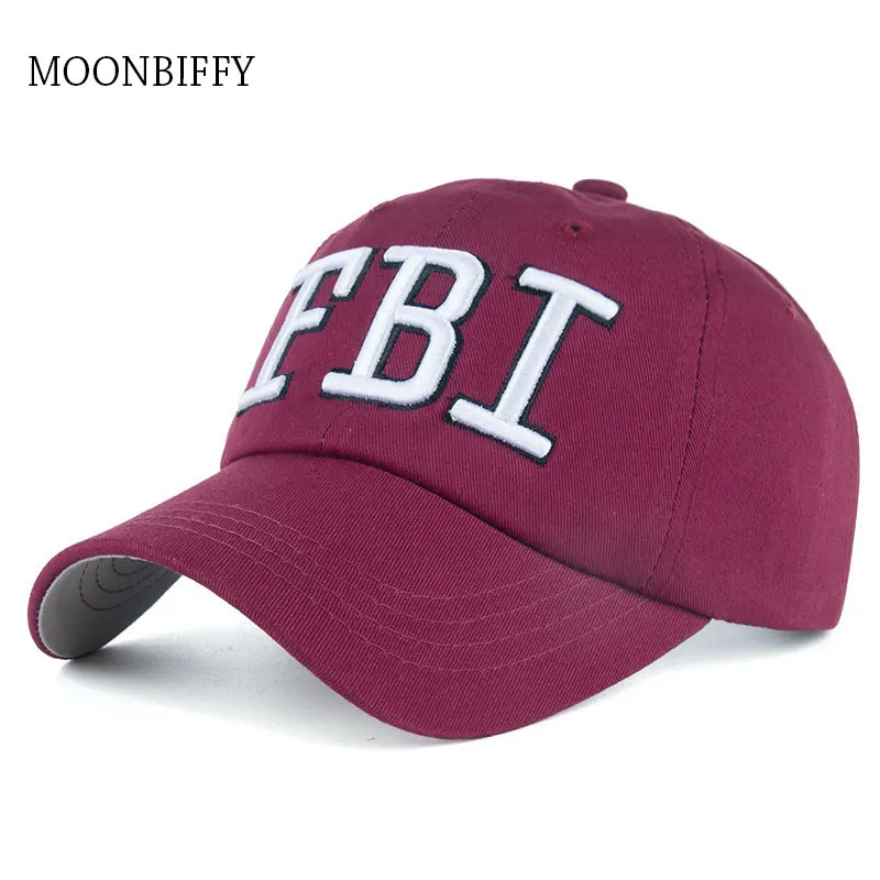 New Fashion Baseball Hat Adjustable Unisex Fbi Letter Embroidery Outdoor Casual Caps Hip Hop Gorras Gift for Girlfriend