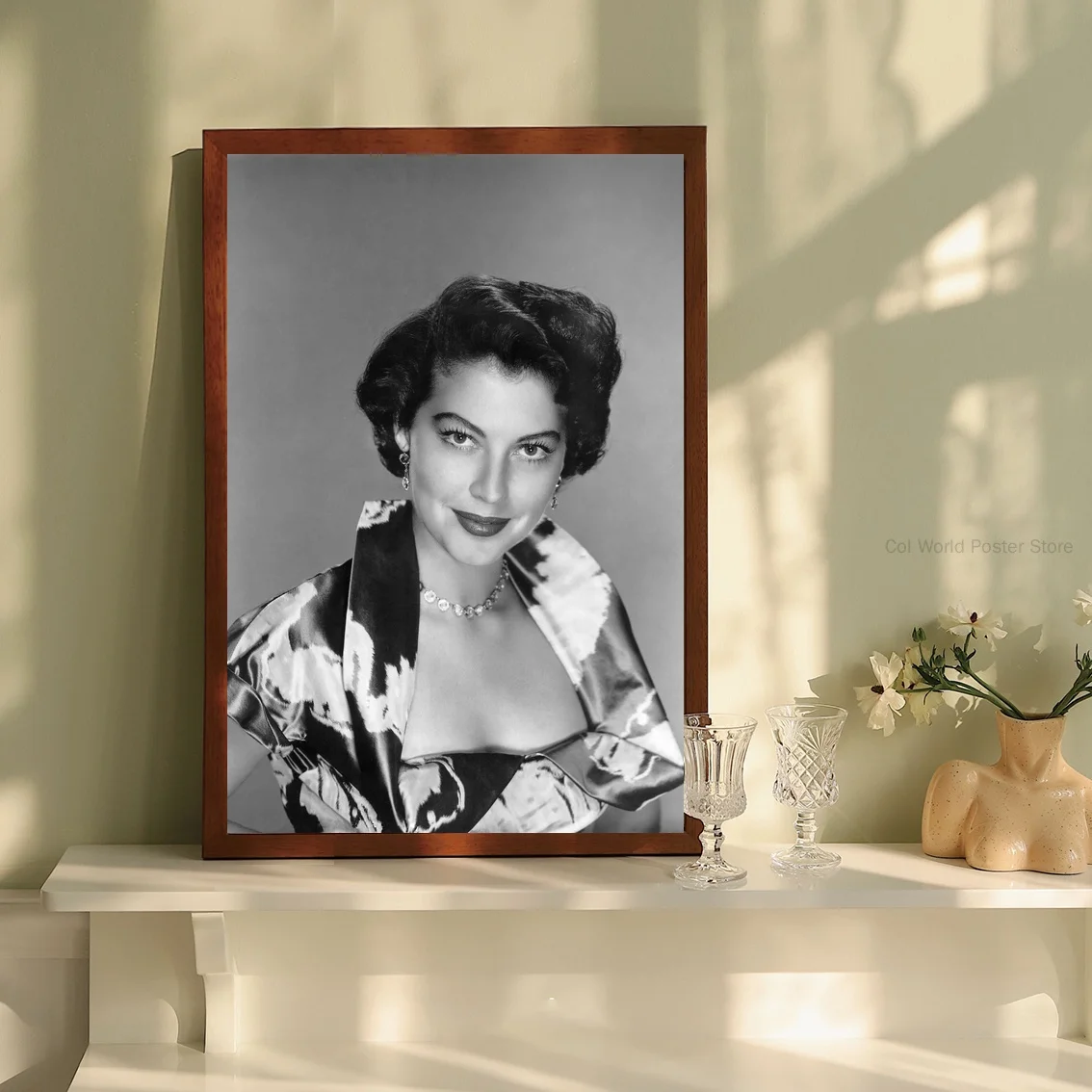 Шелковый постер AVA GARDNER домашний декор 24x36 дюймов|Рисование и каллиграфия| |