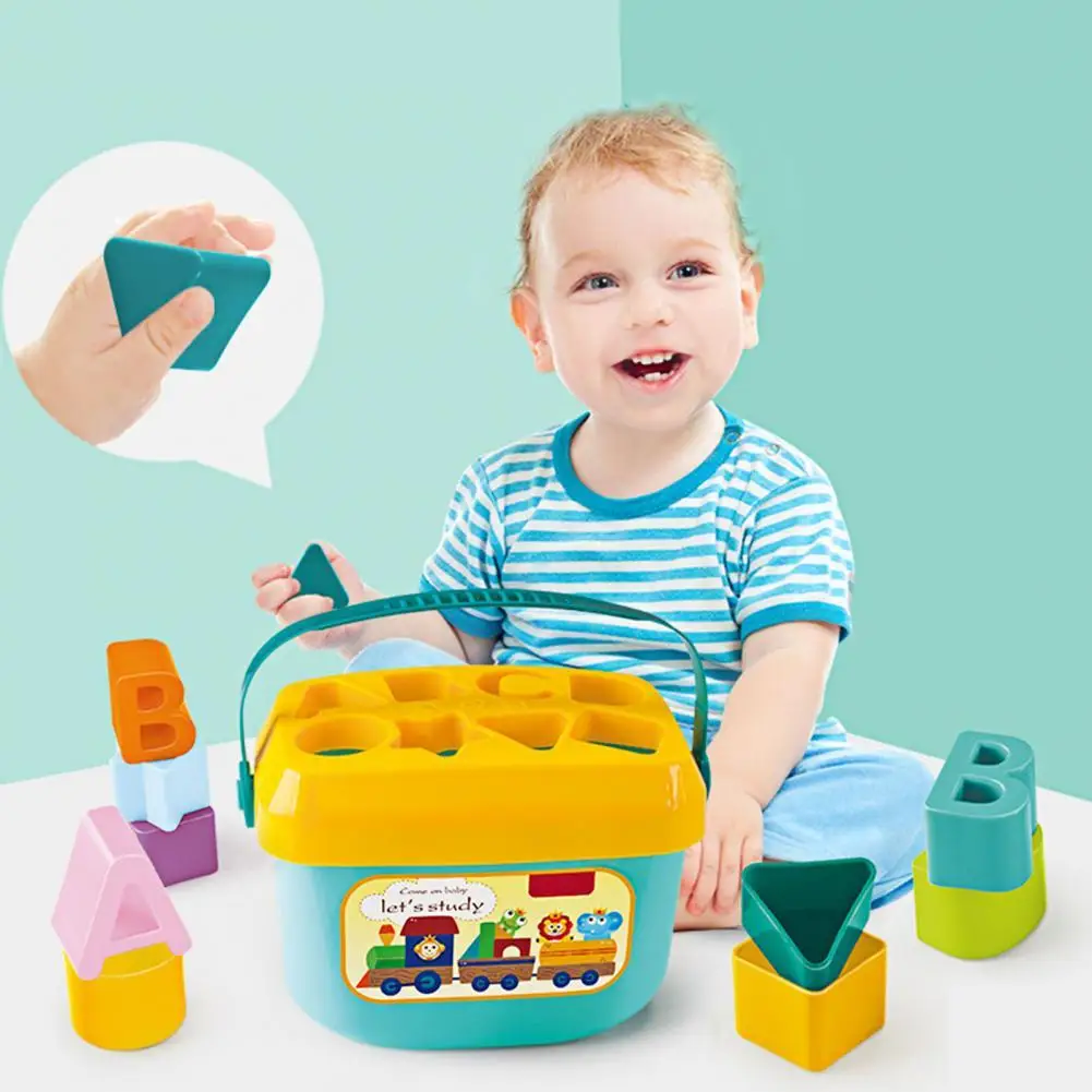 

Geometry Shape Plastic Blocks Color Matching Children Early Educational Toy Baby Kid Festival Gift Intellectual Development Toy