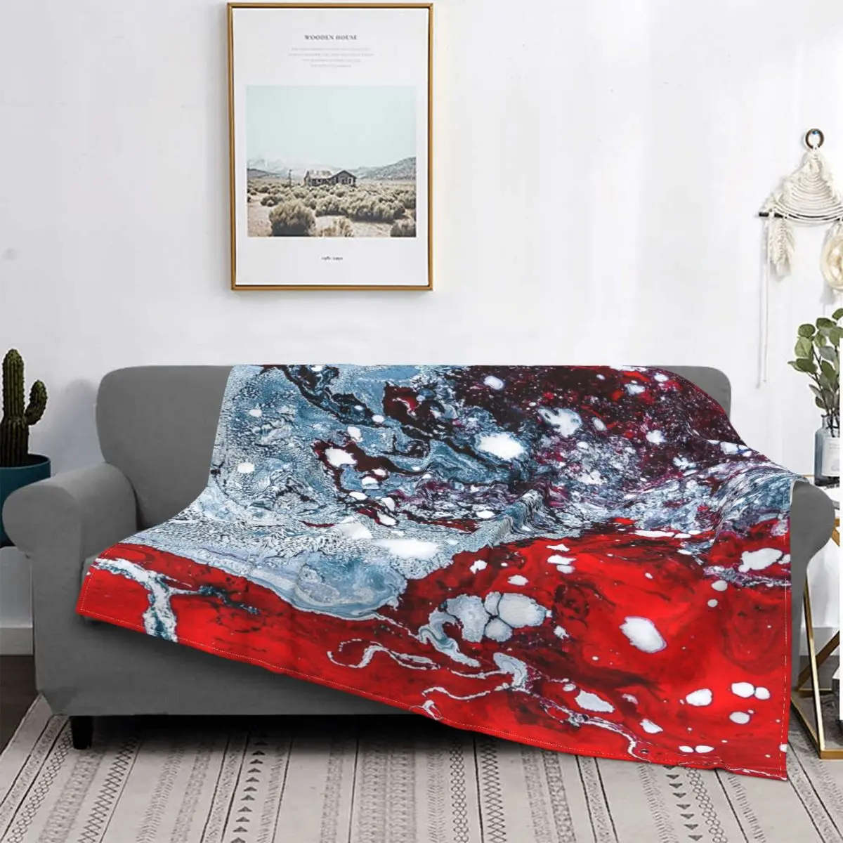 

Manta de salpicaduras con estampado completo, a cuadros para cama colcha, cubierta de playa, manta térmica, mantas receptoras