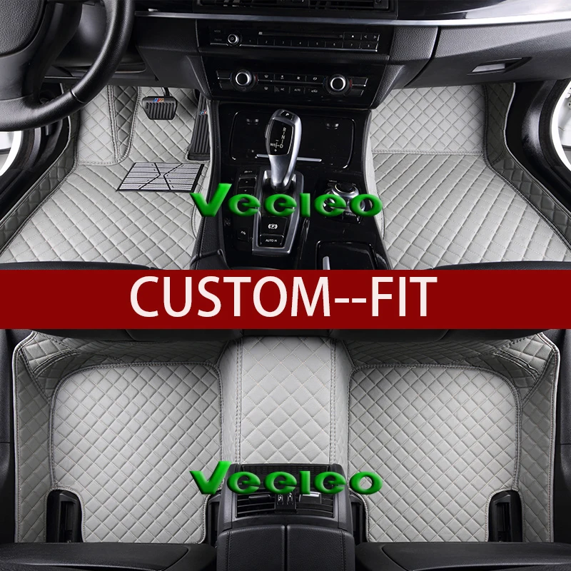 Veeleo 8 цветов кожаные автомобильные коврики для BMW X3 F25 2010 2017 водонепроницаемые