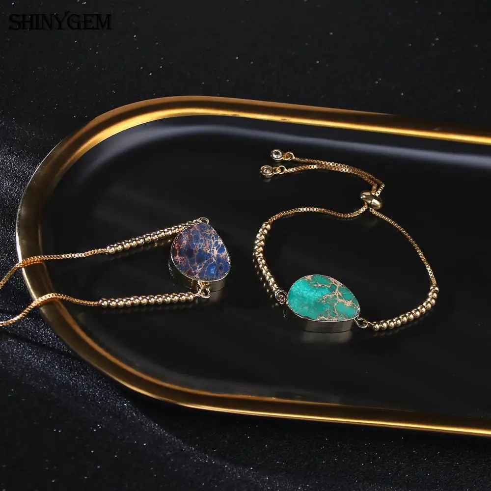 ShinyGem модный полый браслет со сглаза счастливый амулет Золотой шарик натуральный