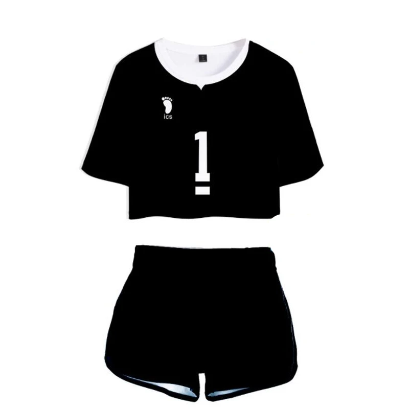 Haikyu! Haikyuu! Костюм для косплея Inarizaki средней школы Miya Atsumu черный костюм Униформа