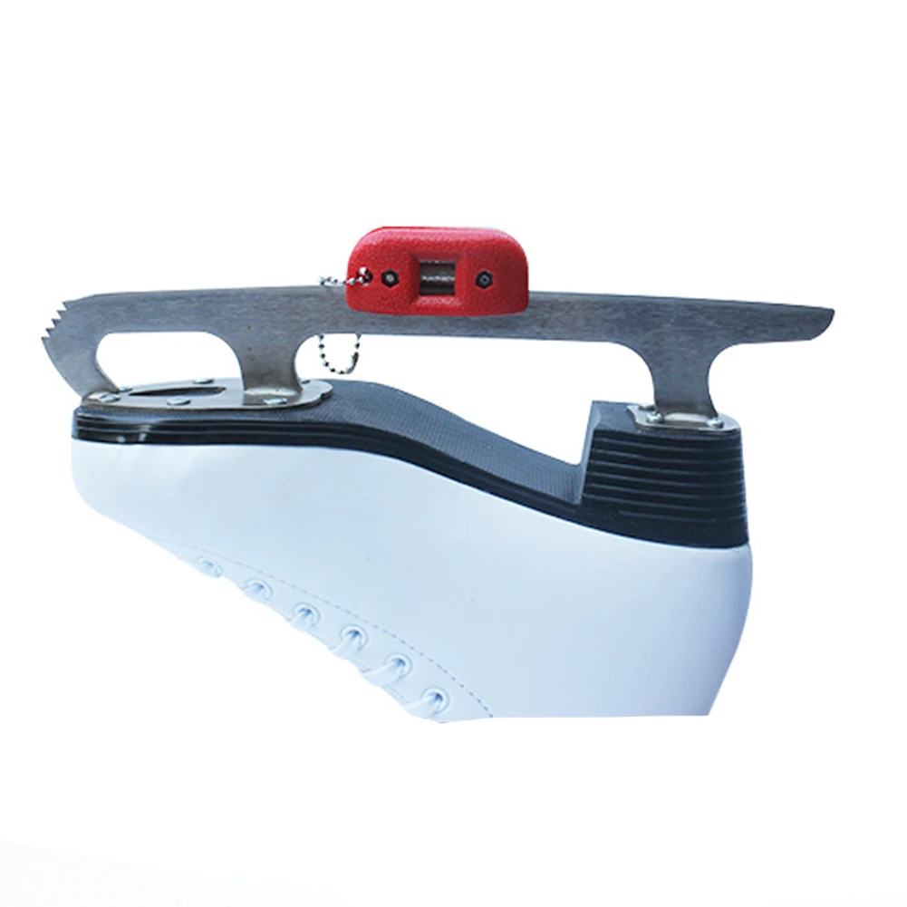 Repair Accessories Edge Maintenance Fish Shape Hockey Blade Skate Sharpener Double Grinding Heart Ice Diamond Hand Held Tool |