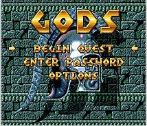 

Gods 16 bit MD Game Card For Sega Mega Drive For Genesis