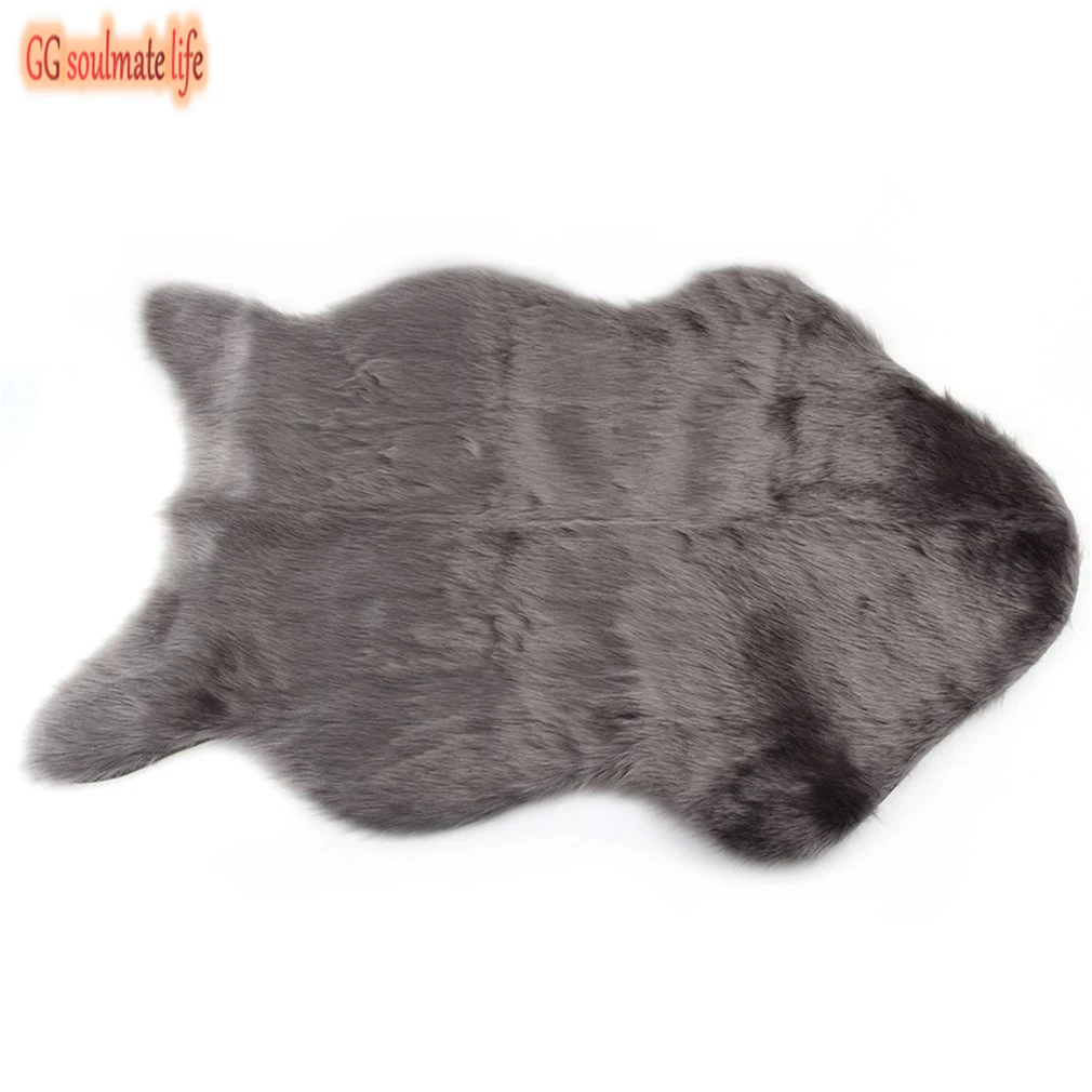 

60x40 см, супер мягкий моющийся ковер из искусственной овчины, теплый пушистый коврик для сиденья, пушистые коврики из искусственного меха, ко...