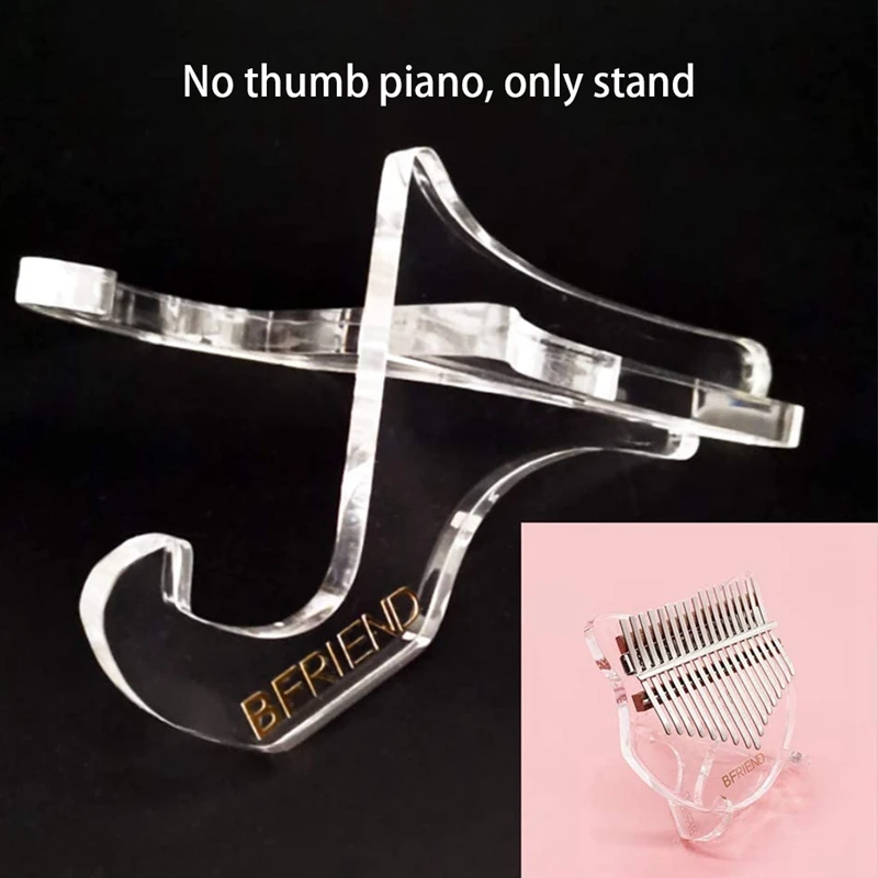 

BFRIEND Portable Transparent Kalimba Stand Holder Thumb Piano Display Stand Kalimba Bracket for 10-Key 17-Key