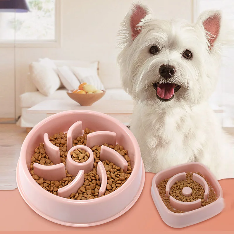 Миска для медленного питания домашних животных нескользящая пластина
