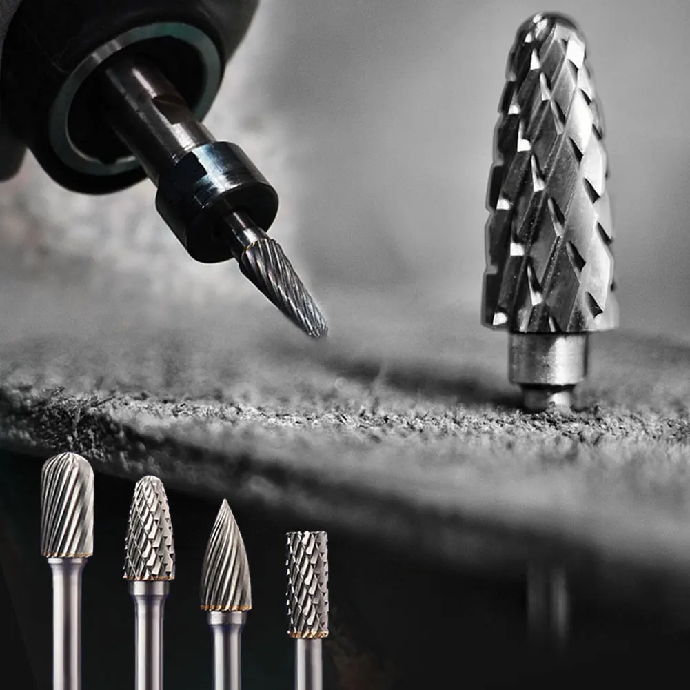 

Metal Drawing Tungsten Carbide Milling Cutter Rotary Tool Burr CNC Engraving Abrasive Tools Metalworking Milling Polishing Tools