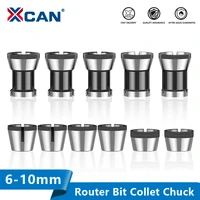xcan router bit collet chuck 6 6 35 7 8 10mm wood engraving trimming machine milling cutter precision collet tool holder