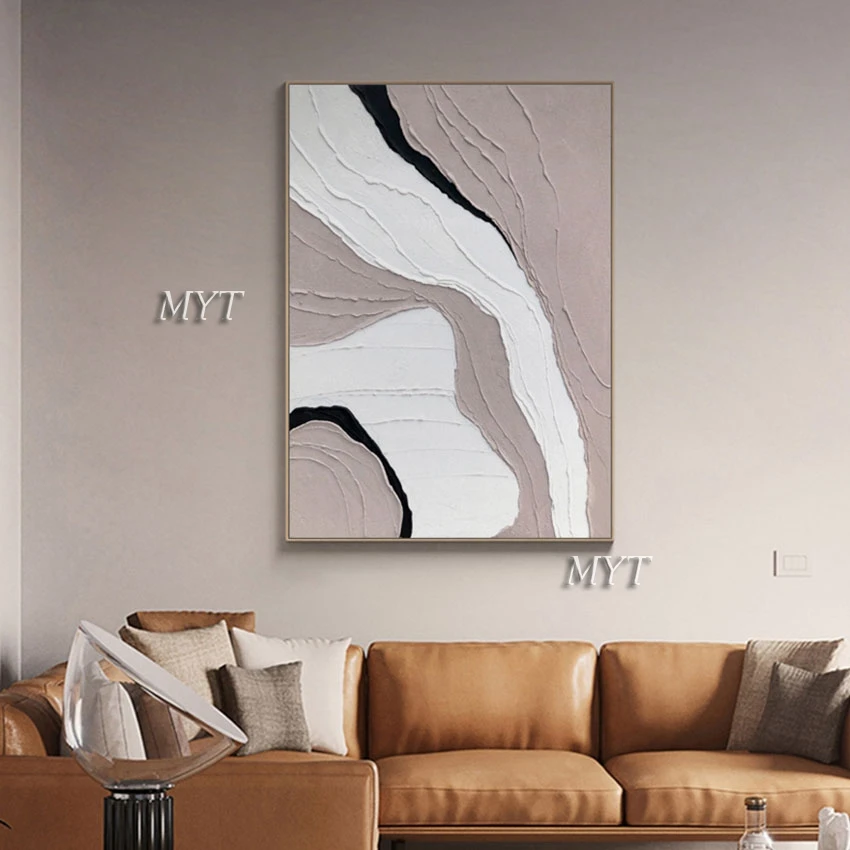 Новейший нож ручной работы текстурированная Толстая картина маслом на стену