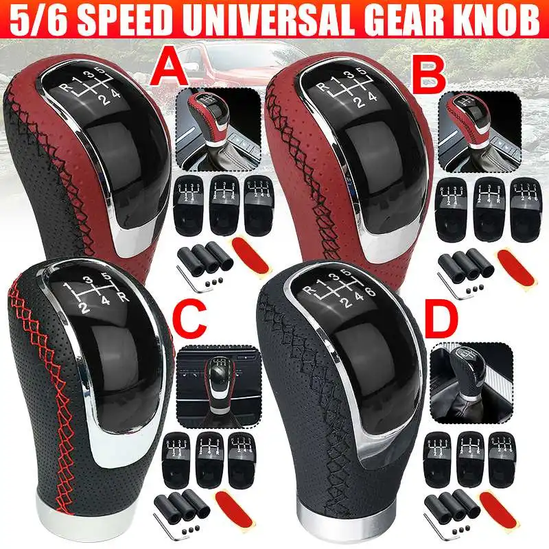 

Universal 5/6 Speed PU Leather Gear Shift Knob Manual Car Gear Stick Shift Knob Gear Stick Shift Knob