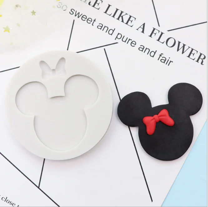 Силиконовая форма мультяшный персонаж Disney для мастики с Микки Маусом