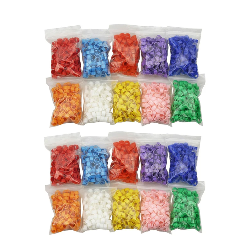 

100 Pcs Plastic Foot Ring Pigeon Foot Ring 8mm Bird Mark Foot Ring Bird Breeding Pigeon Poultry Feeding Poultry PIGEON FOOT RING