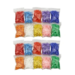 100200300 шт., пластмассовые кольца для ног, 8 мм