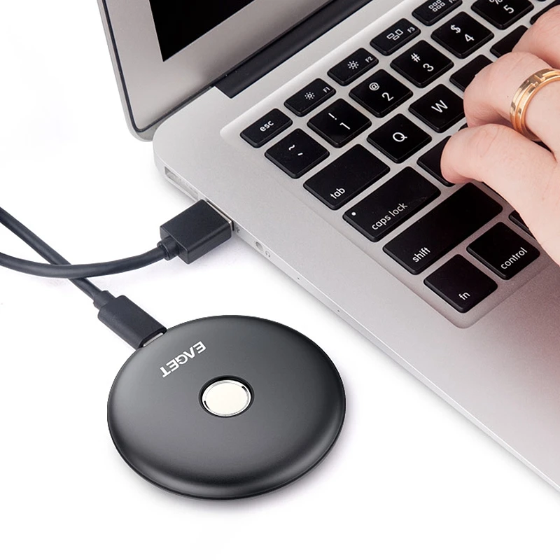 Kaufen EAGET FM1 Fingerprint Verschlüsselt Mobile SSD, 1TB Speicher Typ-C 3,1 Interface High-Speed Transmission Mobile Festplatte