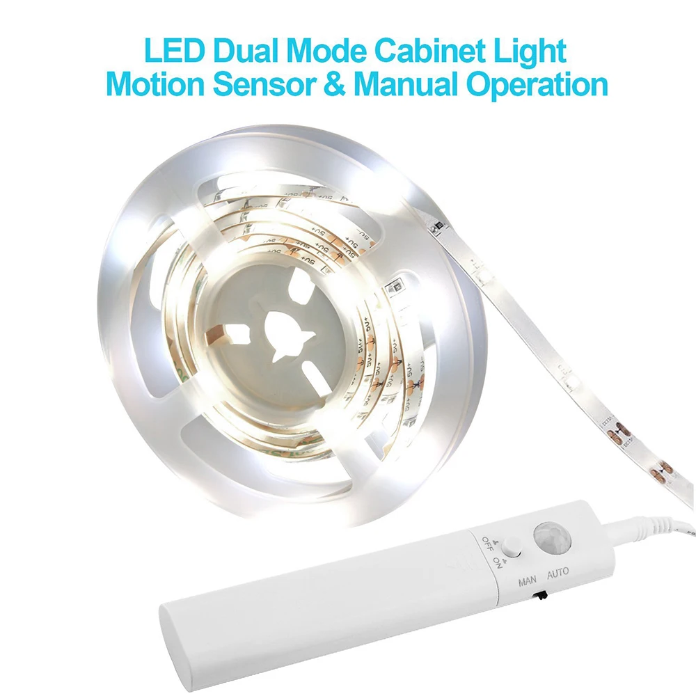 Чувствительный светильник с датчиком движения PIR лампа для шкафа пультом