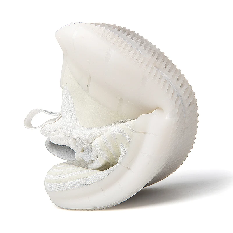 Флуоресцентная обувь для мужчин кроссовки бега из сетчатого материала мягкие