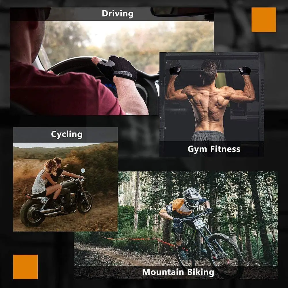 

New Summer Thin Anti-skid Sport Cycling Fitness Workout Exercise Half Finger Breathable Gloves For Bike D2f2