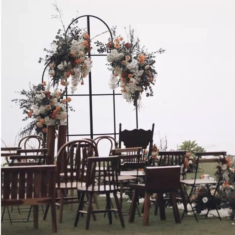 

new 2.4m H Wedding background wrought iron flower stand rectangle