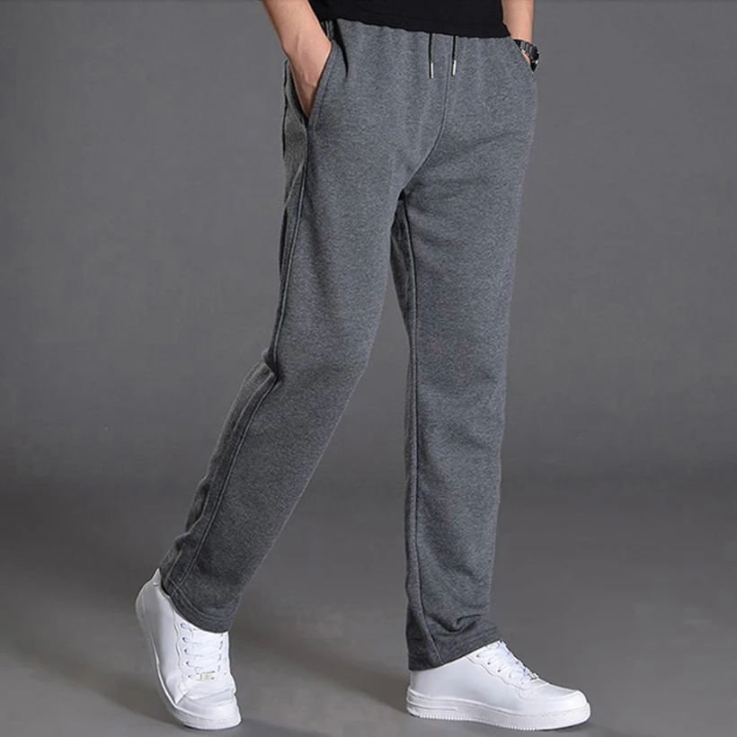 

Cotton Joggers Men Jogging Sweatpants Sportswear Knit Tracksuit Sports Pants Trousers Oversize Wide Leg Clothing 5XL 2021 Summer
