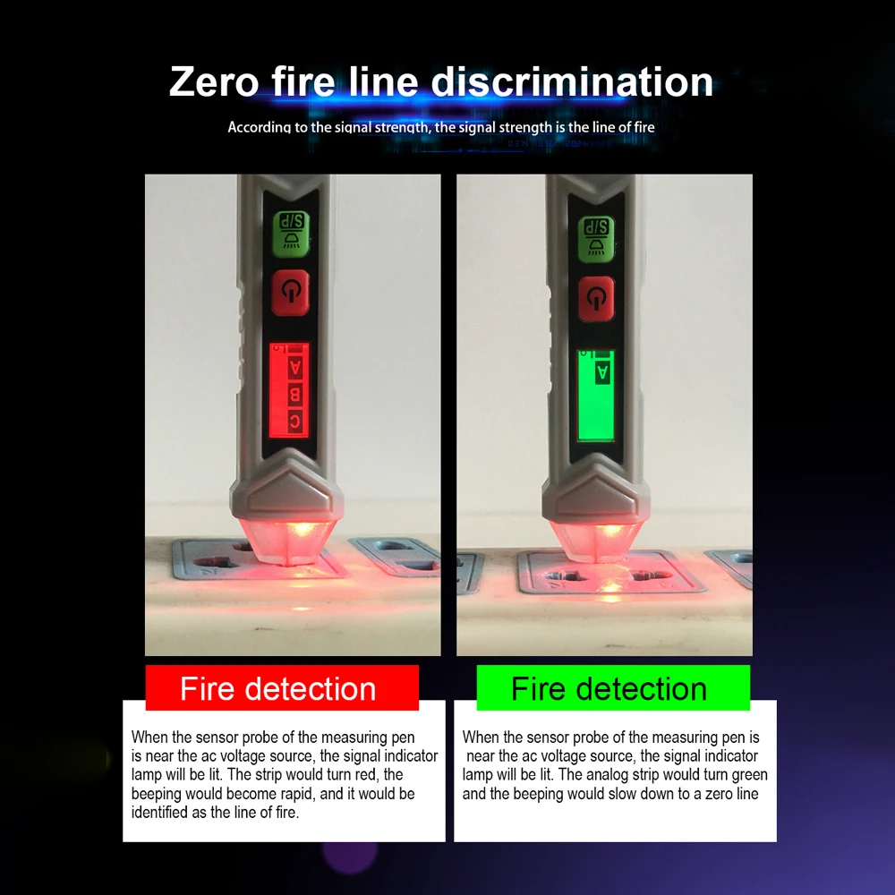 Портативный детектор напряжения T8901 высокоточный бесконтактный