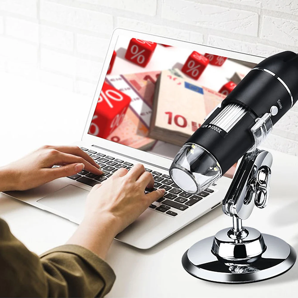 

HD 500X 1000X 1600X USB 8LED Digital Microscope Zoom 2MP Camera Magnifier Electric Microscope Magnifier Endoscope Camera 3