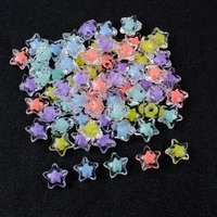 20pcslot mixed transparent five pointed star shape acrylic spacer beads for diy jewelry making bracelet necklace accessories