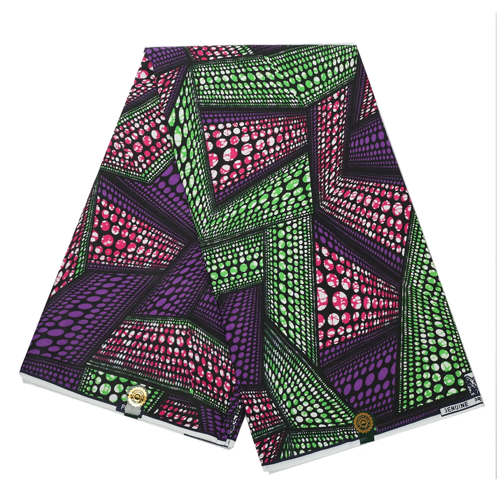 100% хлопчатобумажная африканская ткань из натурального воска для платья