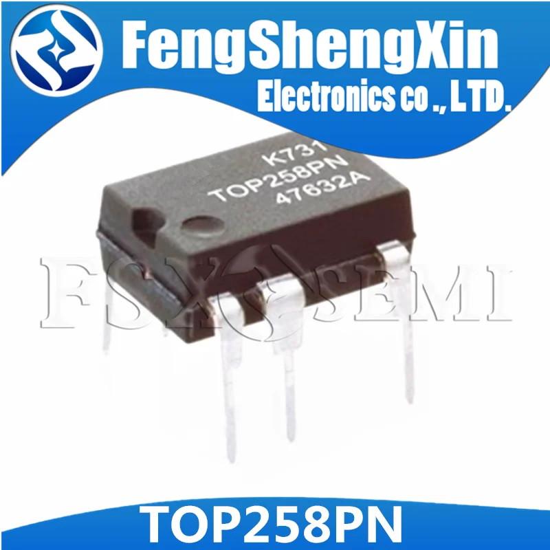 100pcs/lot TOP258PN TOP258EN DIP-7 Integrated Off-Line Switcher IC