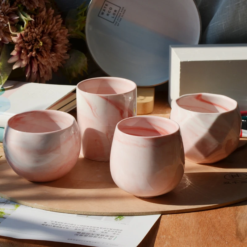 Succulent Geometric Plant Pot Pink Small Desk Modern Balcony Flowerpot Indoor Home Minimalist Cactus Macetero Decoration ZZ50HP | Дом и сад