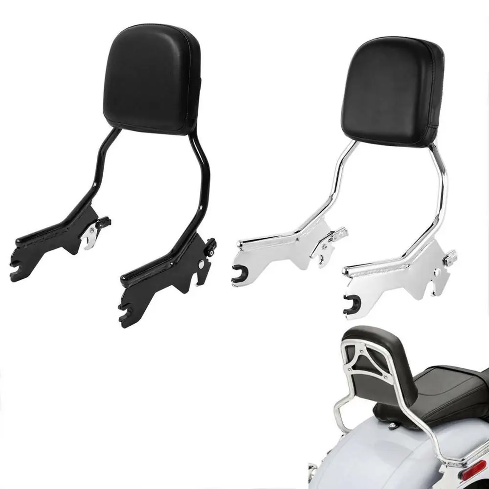 

Motorcycle Sissy Bar Backrest Upright Standard Height For Harley Street Bob FXBB Softail Slim Heritage Classic FLDE 2018-2023 19