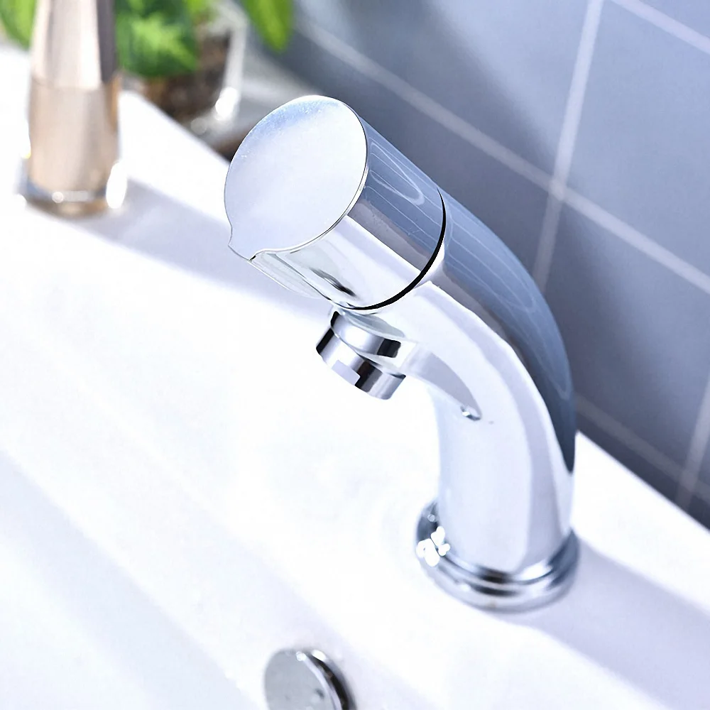 Быстро открывающийся кран для ванной комнаты латунный раковины на бортике с