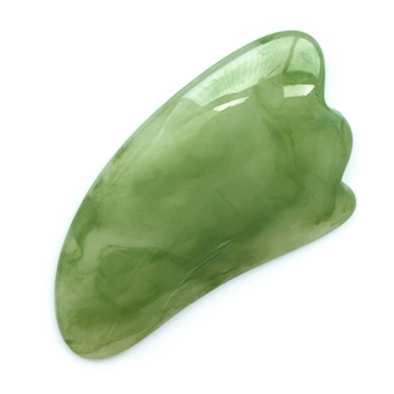 7 шт./компл. Натуральный Камень Смола Янтарный массаж скребок для лица шеи