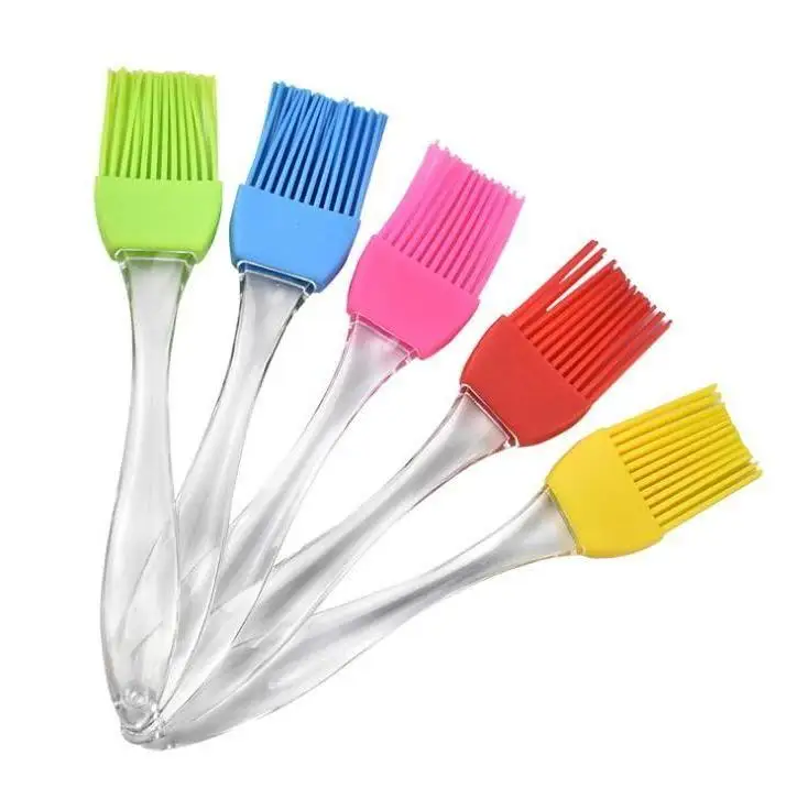 

500pcs Multi Color Silicone Basting Pastry Brush Oil Brushes for Cake Bread Butter Baking Safety Bbq Barbeque Tools Wholesale