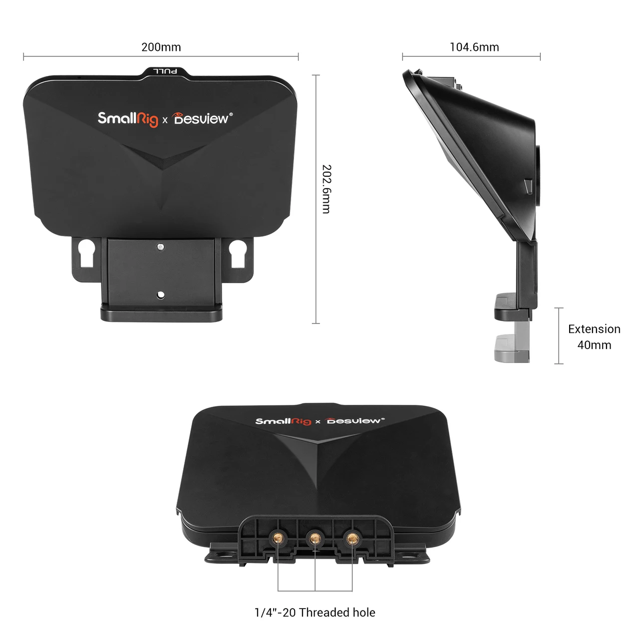 smallrig desview portable tablet smartphone dslr teleprompter tp10 for ipad huawei samsung xiaomi 3374 free global shipping