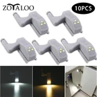 Светодиодный внутренний шарнир для двери шкафа, умный светильник для шкафа, 0,3 Вт, ночсветильник с датчиком для кухни, спальни, 10 шт.