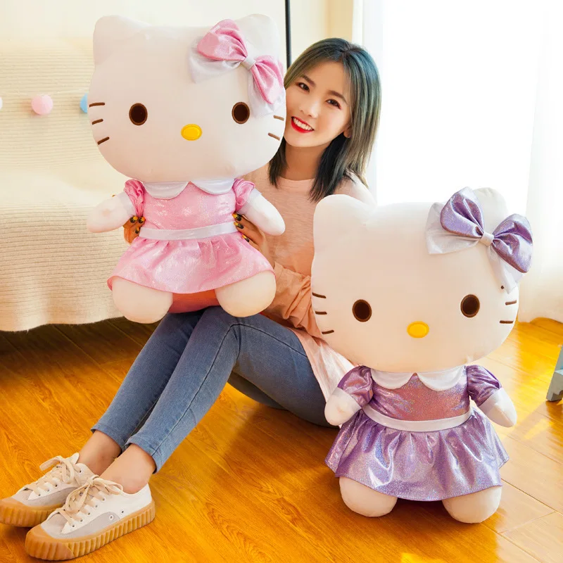 Новые плюшевая кавайная игрушка куклы Hello Kittyed милые мягкие игрушки для девочек