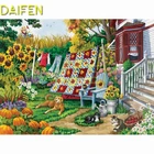 Полностью круглая искусственная одеяло, полностью квадратная Алмазная вышивка, одеяло с собакой, Подсолнух, DIY 3D Алмазная живопись, вышивка крестиком