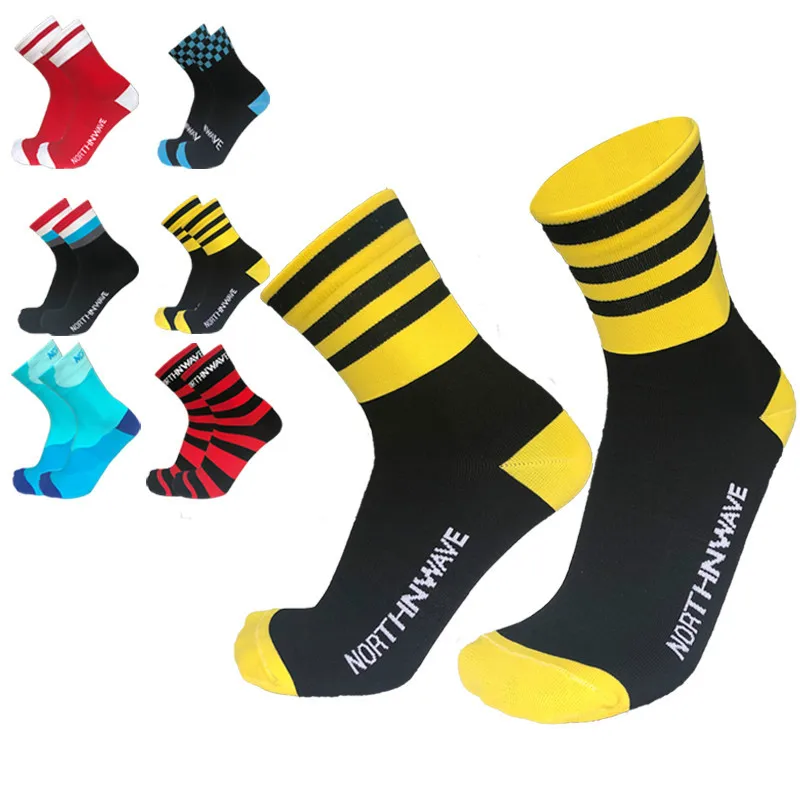 Новые Компрессионные носки велосипедные спортивные дышащие для горного и
