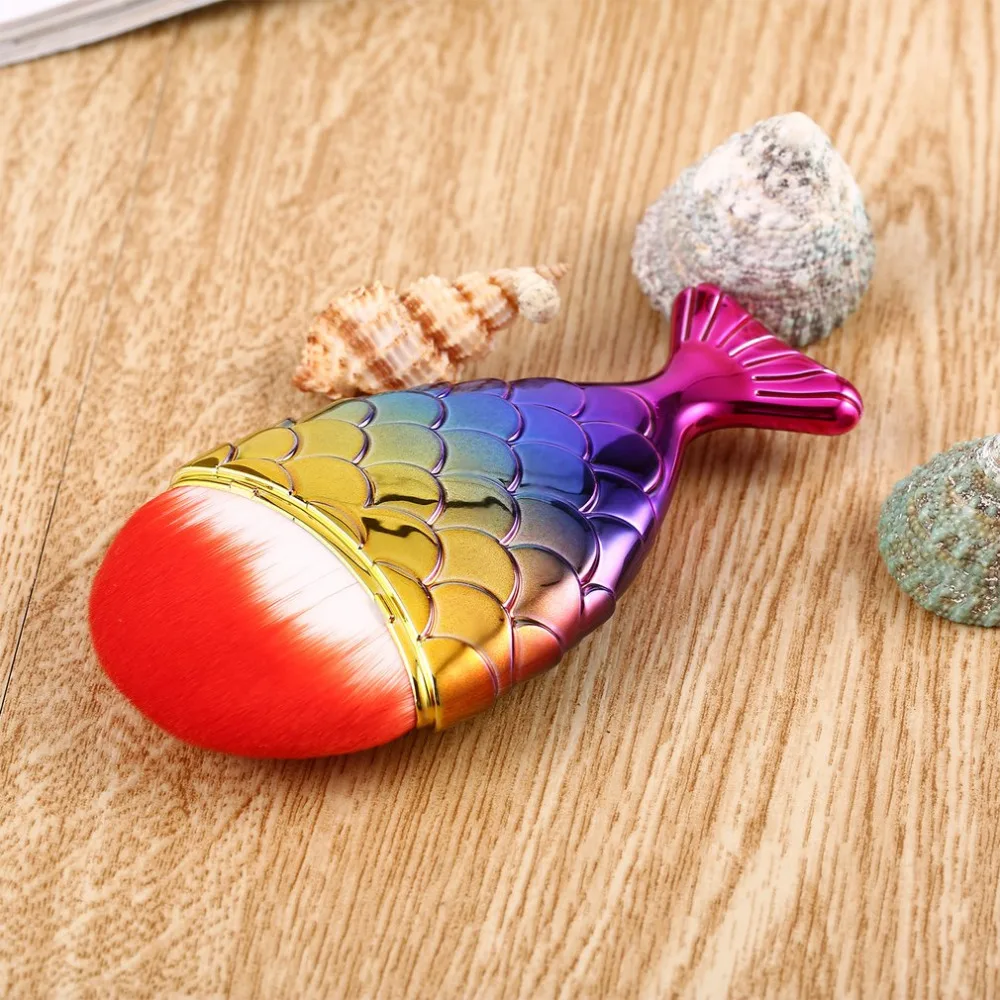 5 шт./компл. рыбий хвост красочные косметические кисти для лица набор макияжа