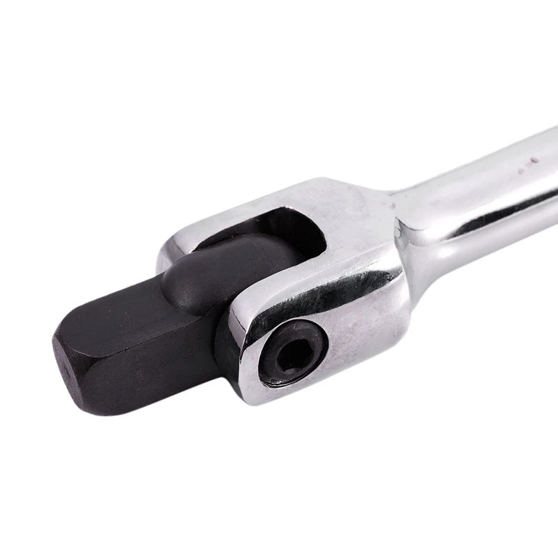 

1Piece 24 Inch Long 1/2 Inch Breaker Bar Socket Driver 180 Degree Flex Head With Spring-Loaded Ball Bearing Socket Wrench Hand T